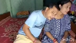Sex addicted slut licking the cock
