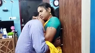 Tamil in saree deep kissing