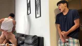 Sweetie slut jerking the cock